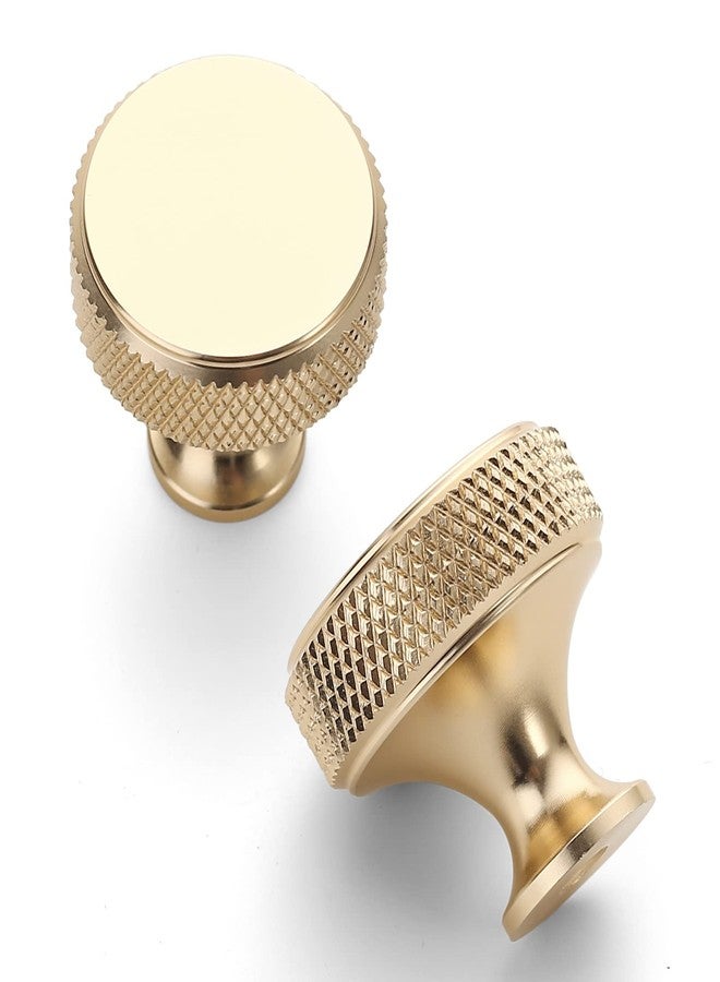 Amerdeco 10 Pack Gold Knurled Cabinet Knobs Kitchen Cabinet Handles for Drawer Dresser, Cupboard and Wardrobe ZH0036 - Image 2