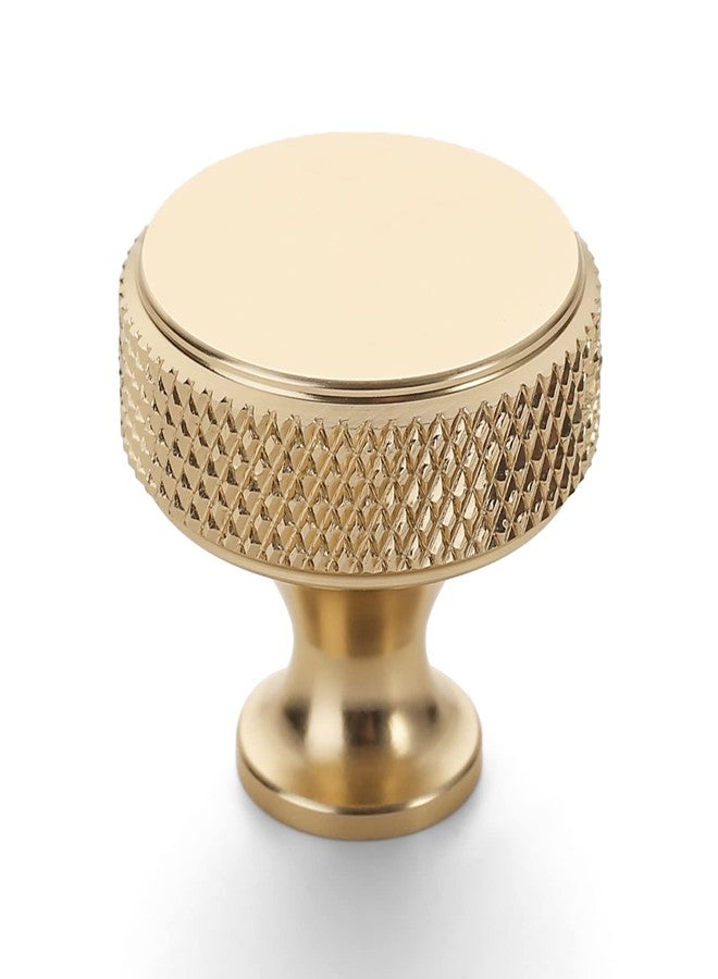 Amerdeco 10 Pack Gold Knurled Cabinet Knobs Kitchen Cabinet Handles for Drawer Dresser, Cupboard and Wardrobe ZH0036 - Image 1