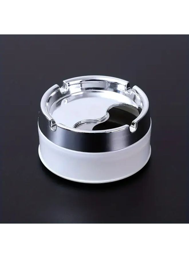 1pc Stainless Steel Windproof Ashtray Portable Car Smoking Accessory - Image 5