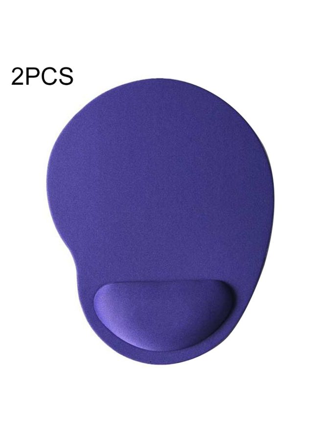 BURAQ 2 PCS Cloth Gel Wrist Rest Mouse Pad(Purple)  - Image 1
