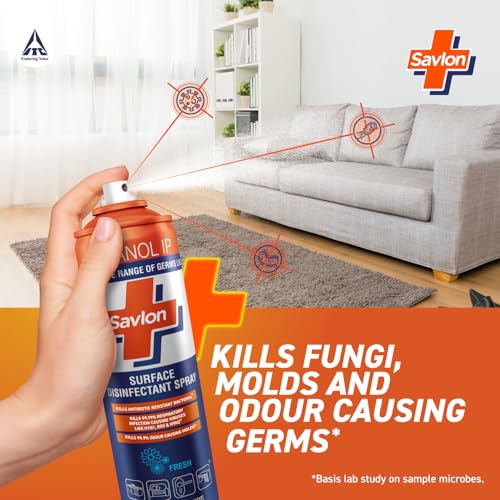 Savlon Surface Disinfectant Spray Sanitizer, Germ Protection on Hard & Soft Surfaces, 170g - Image 5