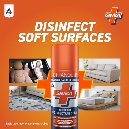 Savlon Surface Disinfectant Spray Sanitizer, Germ Protection on Hard & Soft Surfaces, 170g - Image 4