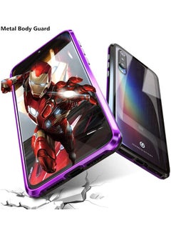 NuSense Double Dual Side Tempered Glass Full Screen Magnetic Metal Frame Aluminium Bumper Case Cover Xiaomi Mi 9T  (Black)  - Image 3