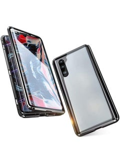 NuSense Double Dual Side Tempered Glass Full Screen Magnetic Metal Frame Aluminium Bumper Case Cover Xiaomi Mi 9T  (Black)  - Image 1