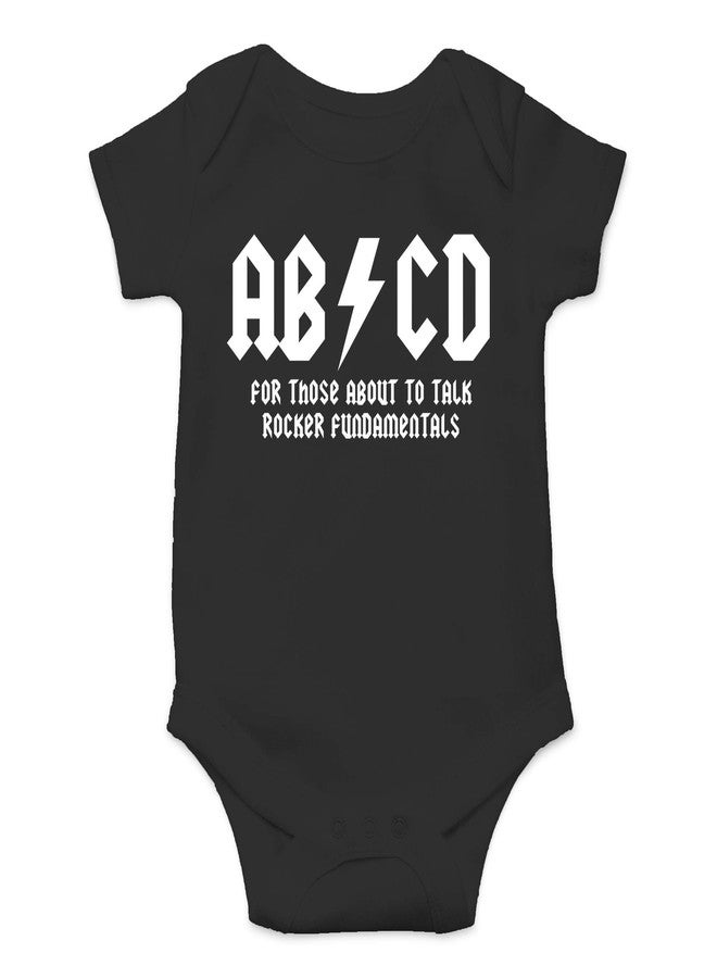 CBTwear ABCD - Baby Clothes - Funny Newborn Bodysuit Outfits for Boys and Girls (6 Months, Black) - Image 1