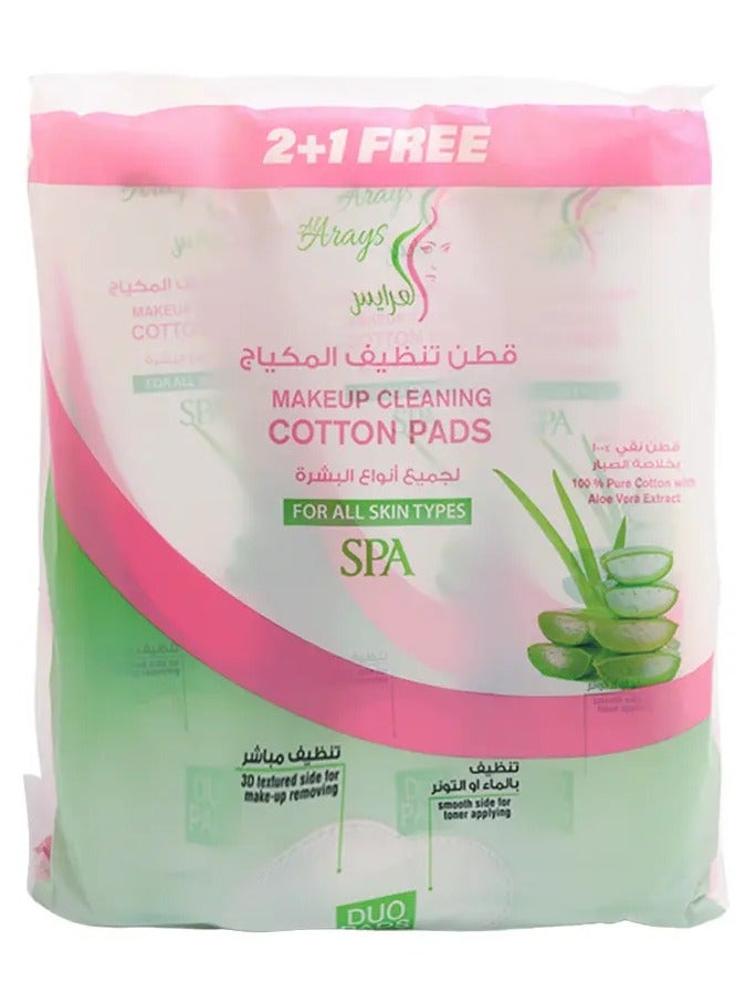 العرايس قطن طبيعي 100% متعدد الاستخدام بوجهين 80 حبة - Image 1