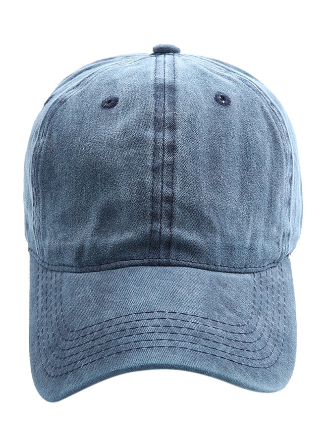 Washed Baseball Cap Blue - Image 1