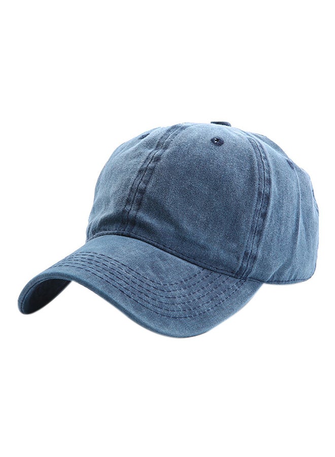 Washed Baseball Cap Blue - Image 2
