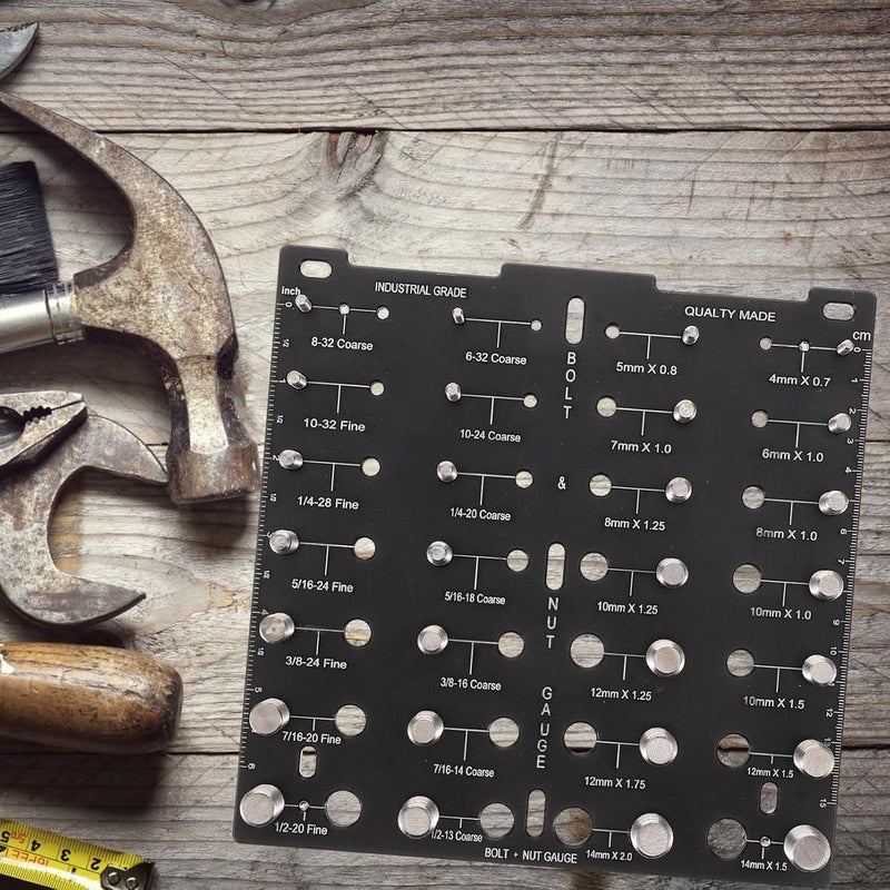 TIDTALEO أداة تحديد قياس الخيط الدقيق لبراغي التثبيت مجموعة من 25 قطعة - Image 4