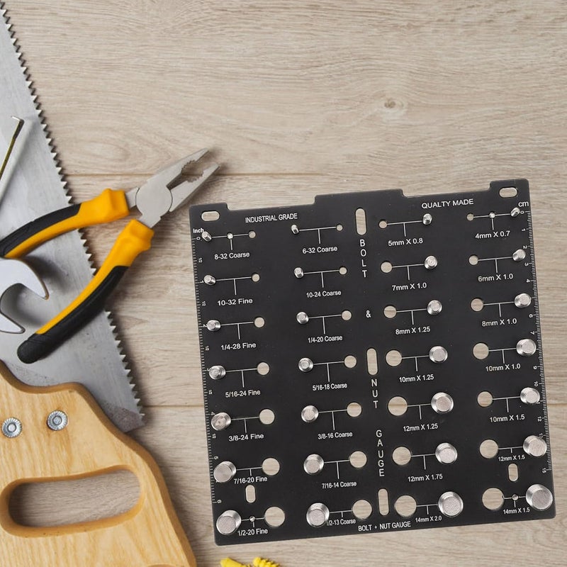 TIDTALEO أداة تحديد قياس الخيط الدقيق لبراغي التثبيت مجموعة من 25 قطعة - Image 5