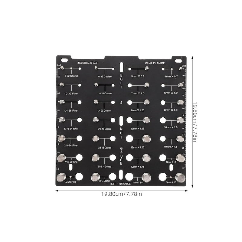 TIDTALEO أداة تحديد قياس الخيط الدقيق لبراغي التثبيت مجموعة من 25 قطعة - Image 3