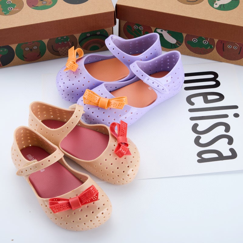 Melissa Children'S Jelly Shoes Melissa Girls Sandals Bow Beach Shoes Hole Shoes Women - Image 3
