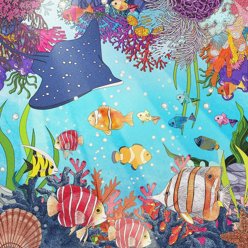 Pintoo Jigsaw Puzzles 900 Piece for Adults Underwater World Beautiful Plastic Puzzle for Home Decor Zero Dust Easy Storage H3671 - Image 3