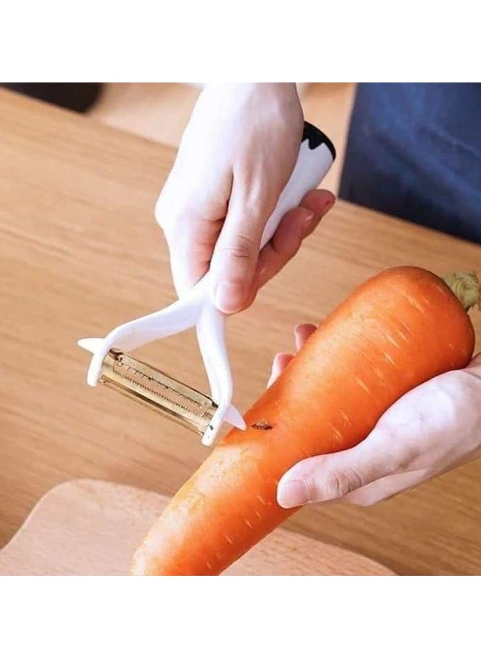 Generic Peeler - Vegetable Peeler for Kitchen with Stainless Steel Blade, High-Quality Plastic Y-Shape Rotating Peeler with Comfortable Non-Slip Handle, Household Potato and Fruit Peeler  - Image 4