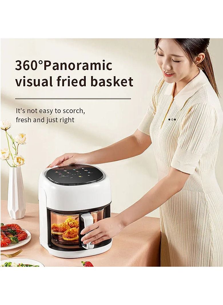 XVersion Air Fryer 6L,  Air fryer with Digital Control Panel Rapid Hot Air Circulation, Clear Window Internal Light, Self Timer & 8 Cooking Presets for Fry, Roast, Bake & Reheat  - Image 3