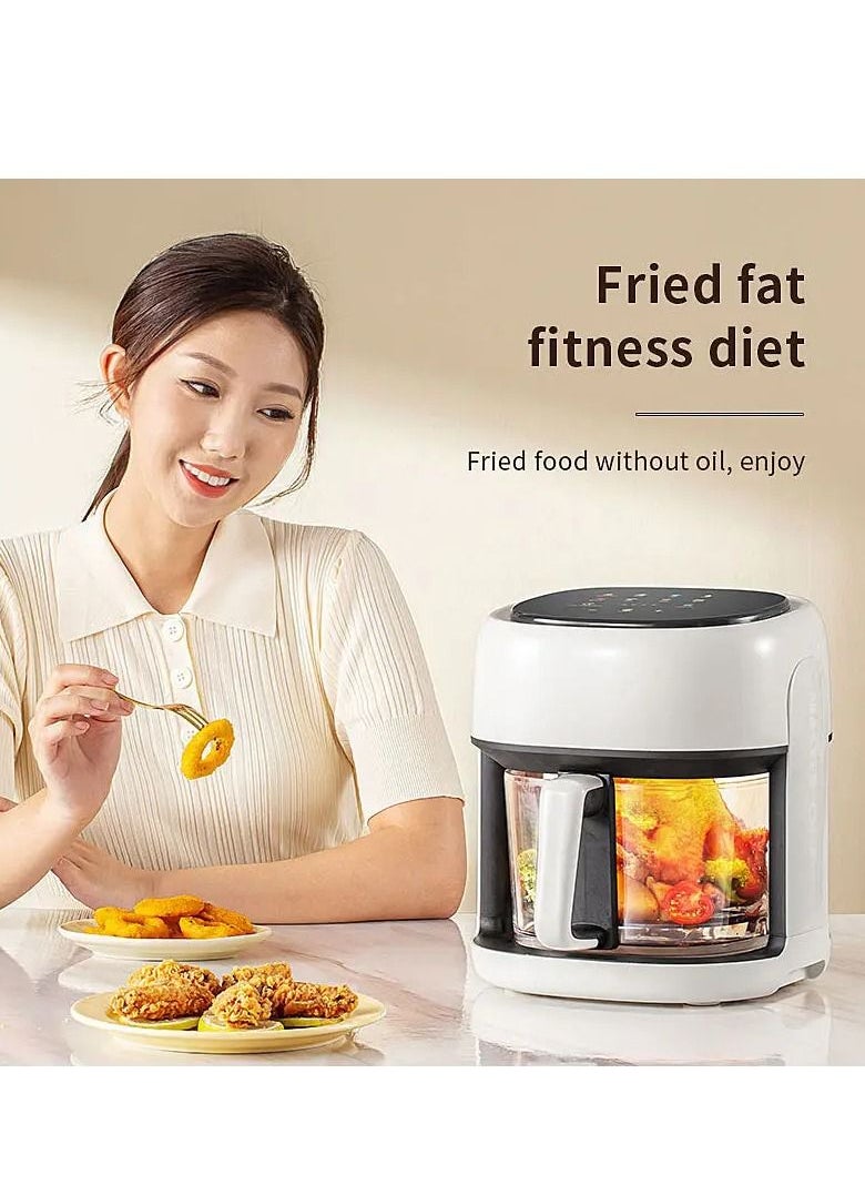 XVersion Air Fryer 6L,  Air fryer with Digital Control Panel Rapid Hot Air Circulation, Clear Window Internal Light, Self Timer & 8 Cooking Presets for Fry, Roast, Bake & Reheat  - Image 2