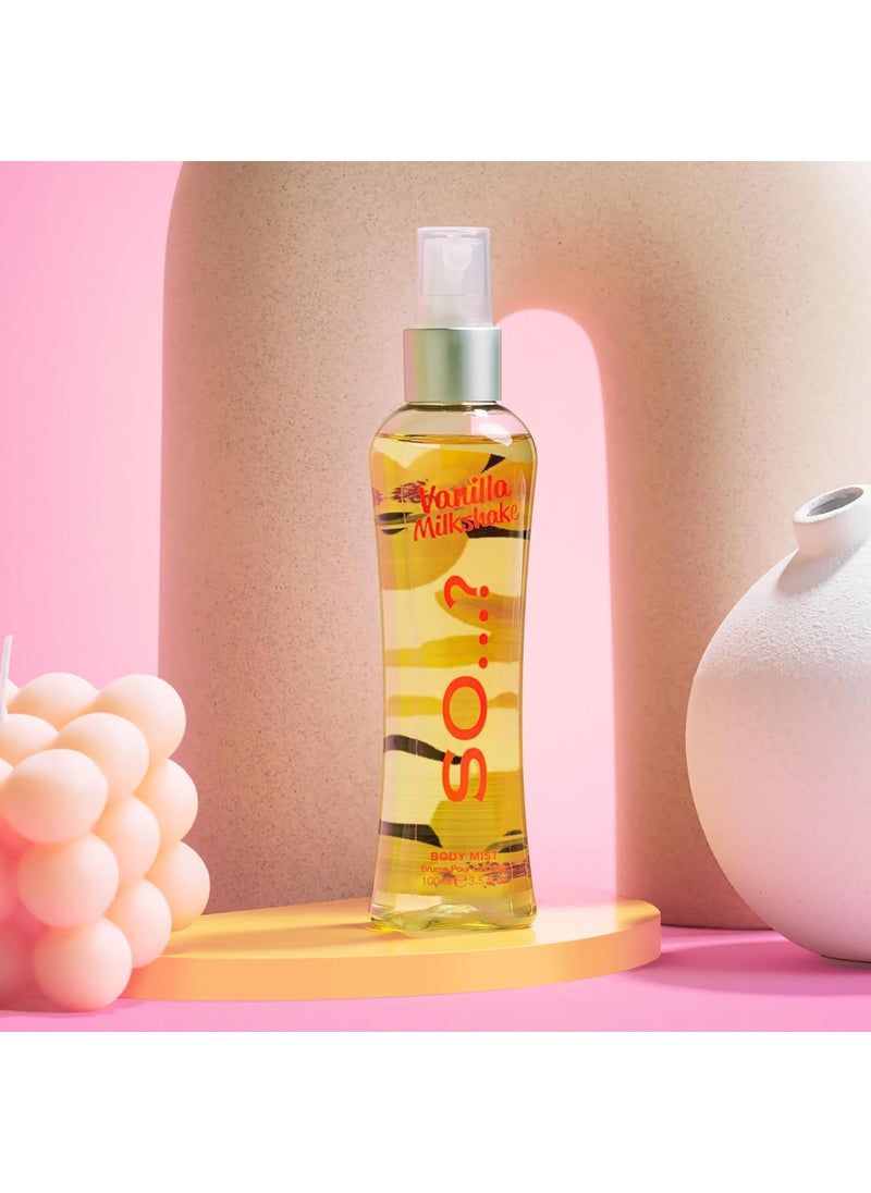 So..? So Vanilla Milkshake Body Mist  Vanilla Perfume with Peach Plum Rose Notes  Ideal Gifts for Women  LongLasting Perfume for Women  35 oz  - Image 5