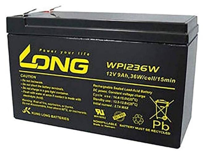 Long Lead Acid AGM Battery (9Ah/12 Volt) long