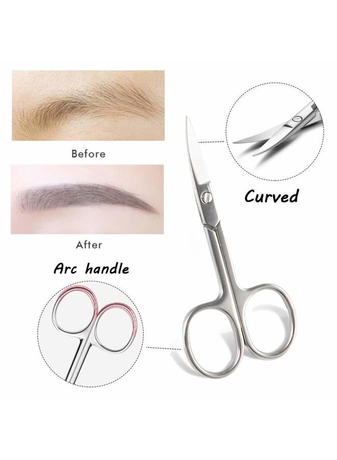 HiMo Eyebrow Trimmer Kit, 6 in 1 Eyebrow Scissors, Tweezer, Eyebrow Razor, Shaping Scissors & Brush for Women - Image 5