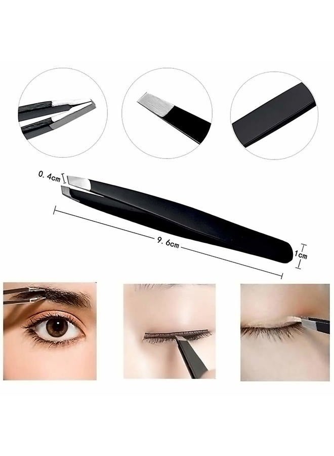 HiMo Eyebrow Trimmer Kit, 6 in 1 Eyebrow Scissors, Tweezer, Eyebrow Razor, Shaping Scissors & Brush for Women - Image 3