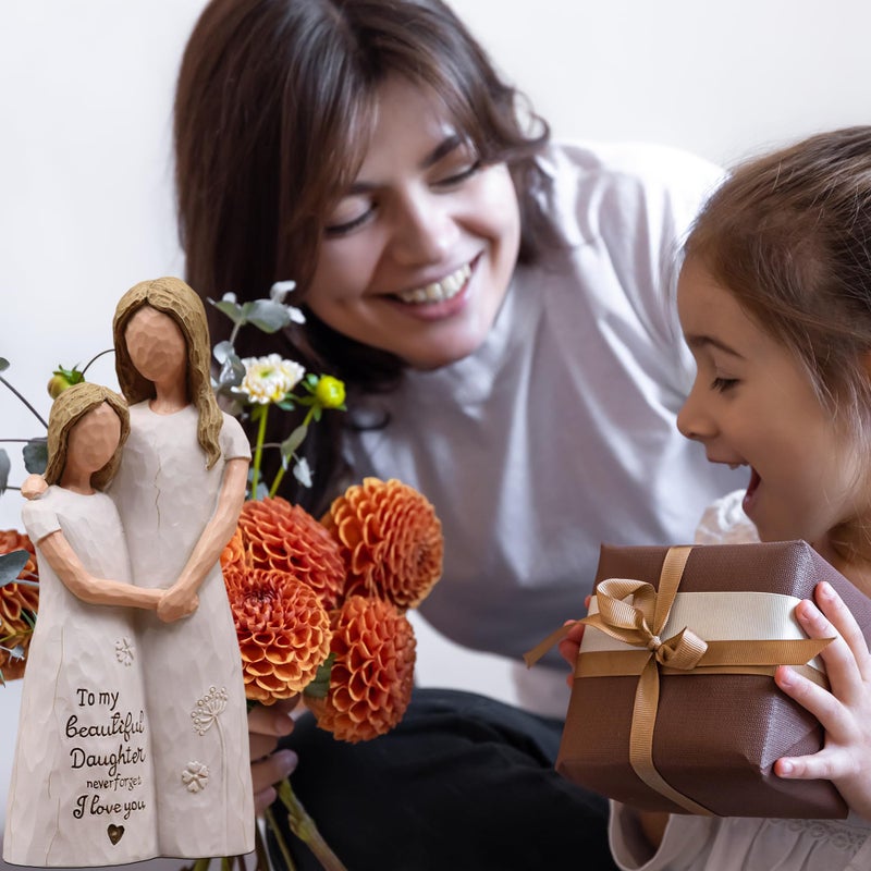 AcowSpt Daughter Gifts from Mom, Daughter Birthday Gifts, Sculpted Hand-Painted Figurine - Image 5