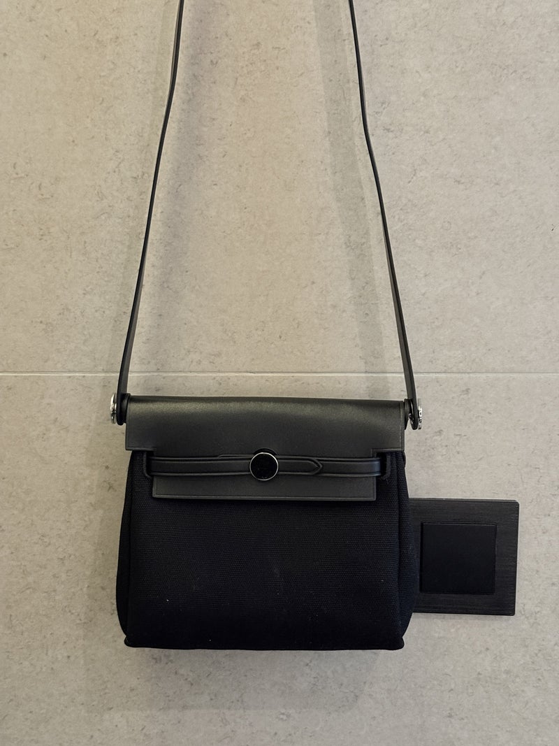 Summer Genuine Leather Women'S Bag Cross-Body High-End Popular Cowhide And Canvas Fashion Bag - Image 1