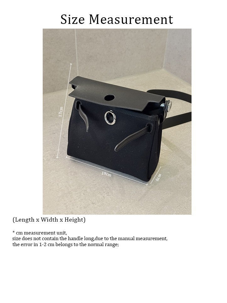 Summer Genuine Leather Women'S Bag Cross-Body High-End Popular Cowhide And Canvas Fashion Bag - Image 5