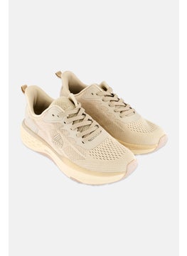 RBX Women Lace Up Running Shoes, Beige  - Image 1