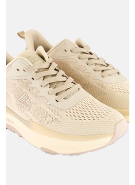 RBX Women Lace Up Running Shoes, Beige  - Image 3