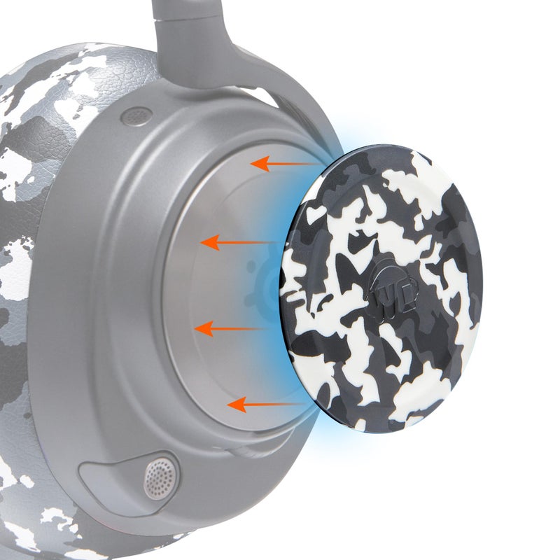 WC Side Plates for Arctis Nova Headsets by Wicked Cushions Fits Arctis Nova Pro WirelessPro WiredNova EliteNova Pro OmniNova 7 7X 7P Snow Camo - Image 2
