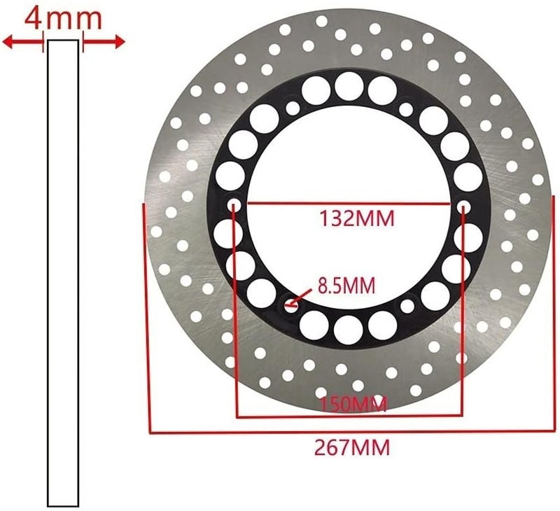 Wivplex Motorcycle Rear Brake Disc Rotor - Image 3