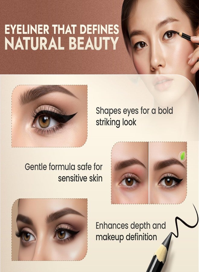 BaeBlu Natural Eyeliner Pencil, Absolute Brown - Hypoallergenic, Water & Smudge Proof Eyeliner for sharp Lines & Defined Eyes - Long-Lasting & Cruelty-Free with Jojoba & Castor Oil for Sensitive Eyes - Image 5
