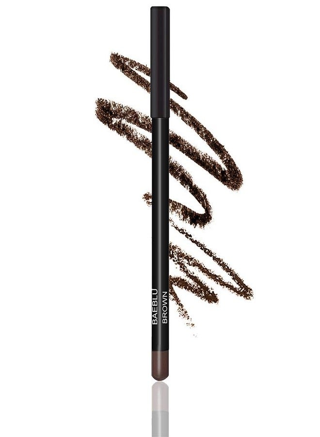 BaeBlu Natural Eyeliner Pencil, Absolute Brown - Hypoallergenic, Water & Smudge Proof Eyeliner for sharp Lines & Defined Eyes - Long-Lasting & Cruelty-Free with Jojoba & Castor Oil for Sensitive Eyes - Image 1