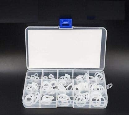 General Foam Plastics 225 PCS Clear Food Grade Silicone O Rings Rubber Set - Variety of Sizes Clear Food Grade Silicone Sealing Gasket - Image 4