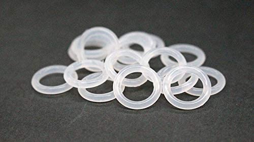 General Foam Plastics 225 PCS Clear Food Grade Silicone O Rings Rubber Set - Variety of Sizes Clear Food Grade Silicone Sealing Gasket - Image 3