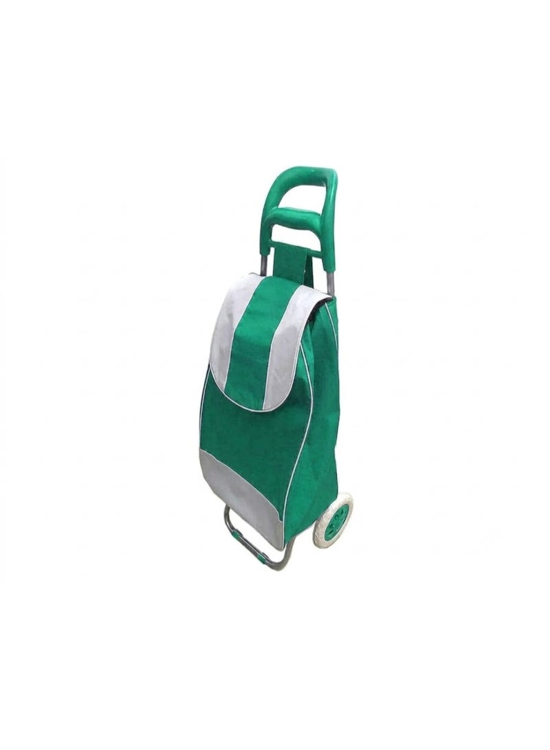 Foldable Shopping Trolley with Durable Wheels, Lightweight Grocery Cart for Shopping & Travel