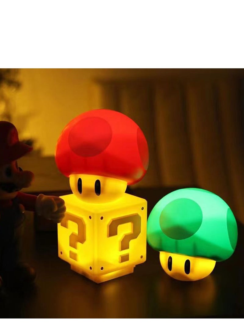 Furtey Mushroom Night Light - Super Mario Inspired LED Lamp for Ramadan & Eid Decor, Kids Room & Gifts | Rechargeable, Arabic App Control, Safe for Children - Image 2