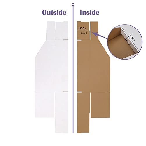 EXYGLO Cardboard Boxes, Pack of 35 Corrugated Storage Bins 12x4x4.5inch Pantry Organizer Bins for Shelves Garage Office Organization - Image 5