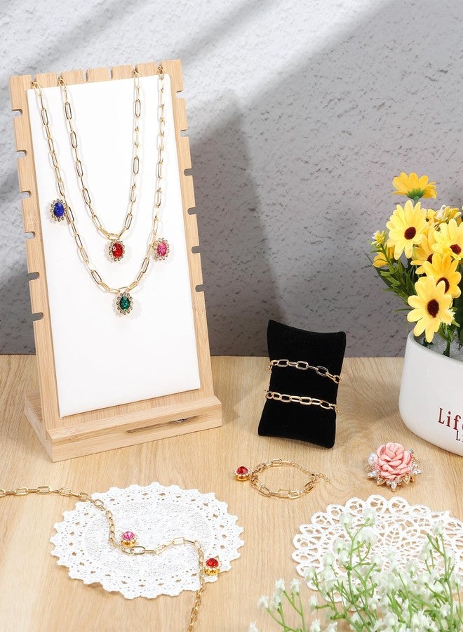 Prasacco 10 Pcs Charm Necklace Chain 10 Pcs Charm Bracelet Chain 18 Inches Paperclip Necklaces Charms Necklaces Paperclip Bracelet Chains Gold Chains for Jewelry Making - Image 4