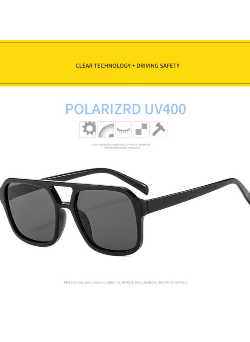 General Retro 70s Square Aviator Sunglasses Women Men Rectangular Sunglasses Flat Frame Fashion Sunglasses  - Image 3