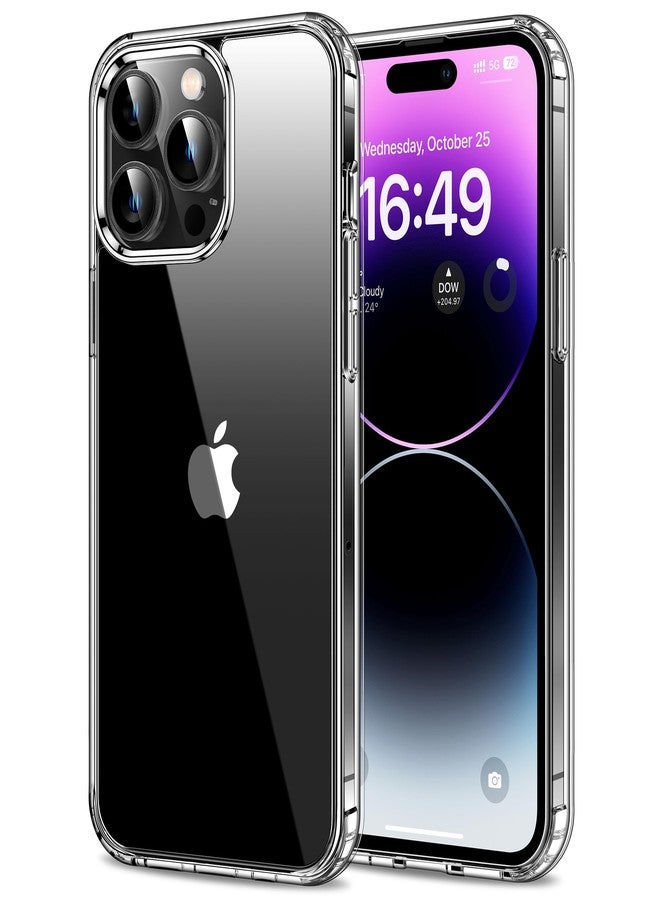HOOMIL Case for iPhone 14 Pro, Non-Yellowing, Drop Protection, Anti-Scratch Transparent Hard Back Phone Cover - Crystal Clear - Image 1