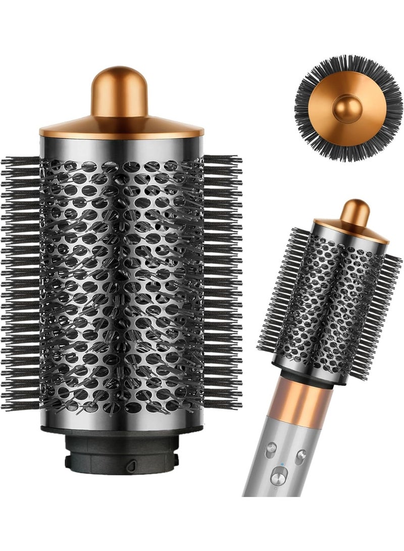 فرشاة تكبير دائرية كبيرة لملحقات Dyson Airwrap، نيكل/نحاس، مكبر بيضاوي أكبر لتصفيف ناعم وكثيف - Image 1