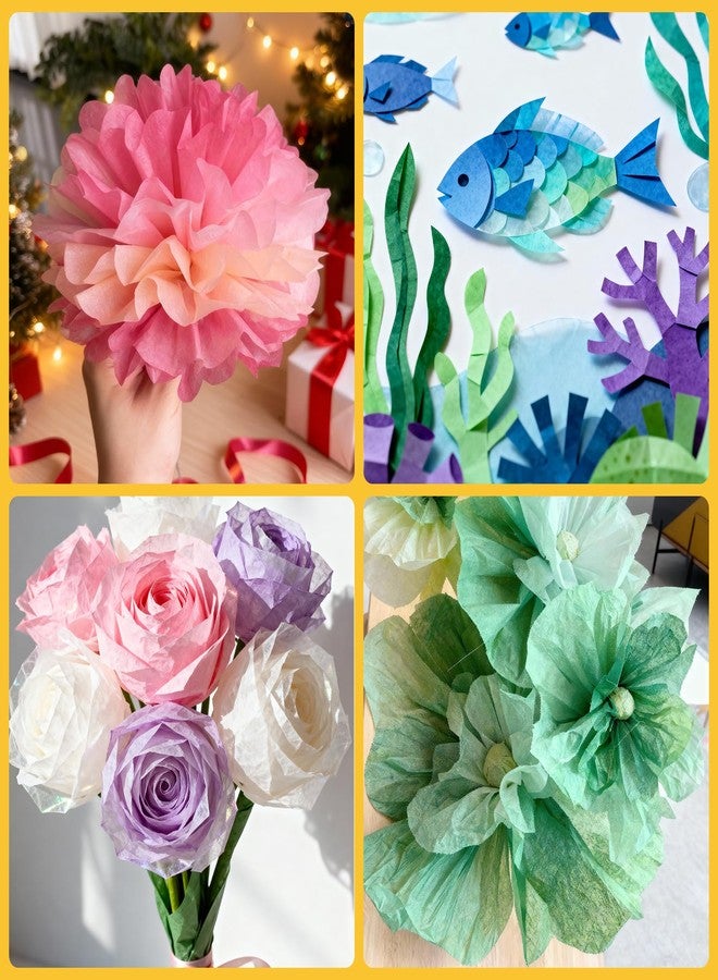 PSISO 360 Sheets Tissue Paper for Gift Bags, 40 Colors 14x10 Inch Bulk Gift Paper for Crafts Packaging Wrapping Supplies Birthday Party Wedding Flower Decorations DIY Art Projects - Image 5
