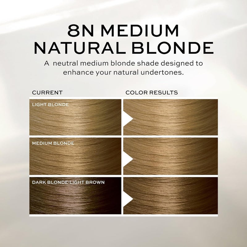 John Frieda Precision Foam Color, Medium Natural Blonde 8N - Full-Coverage Hair Color Kit with Nourishing Foam - Image 4
