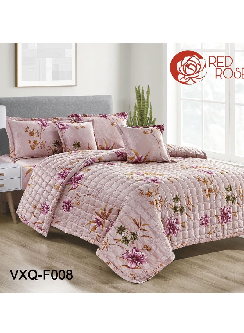 Double winter floral velvet compressed mattress