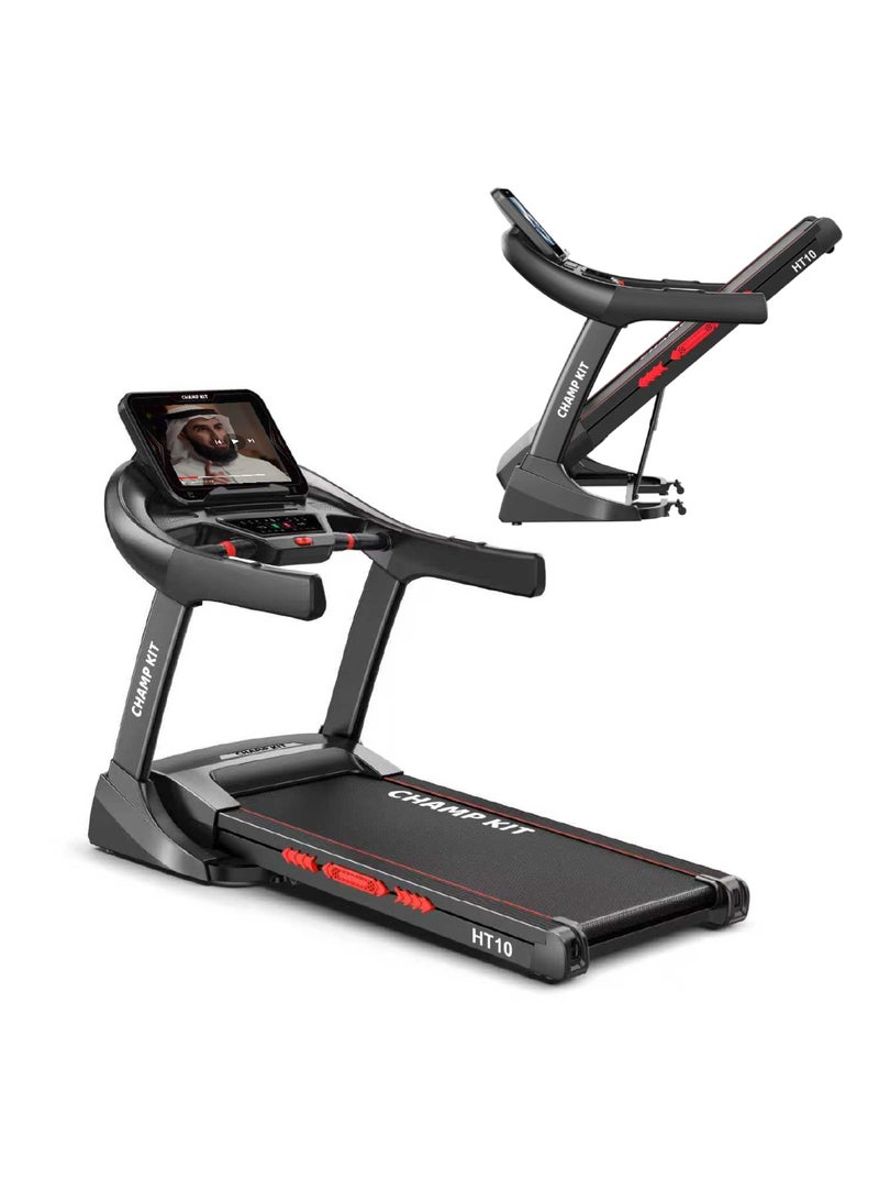 CHAMP KIT Smart foldable treadmill with 3.5 hp motor and smart Android screen , designed with the latest technology, practical for use at home, gym or office, weight bearing capacity up to 150 kg - Image 1