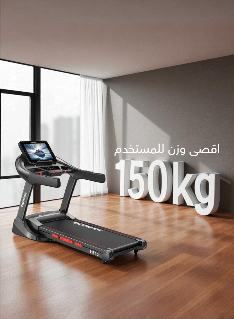 CHAMP KIT Smart foldable treadmill with 3.5 hp motor and smart Android screen , designed with the latest technology, practical for use at home, gym or office, weight bearing capacity up to 150 kg - Image 2