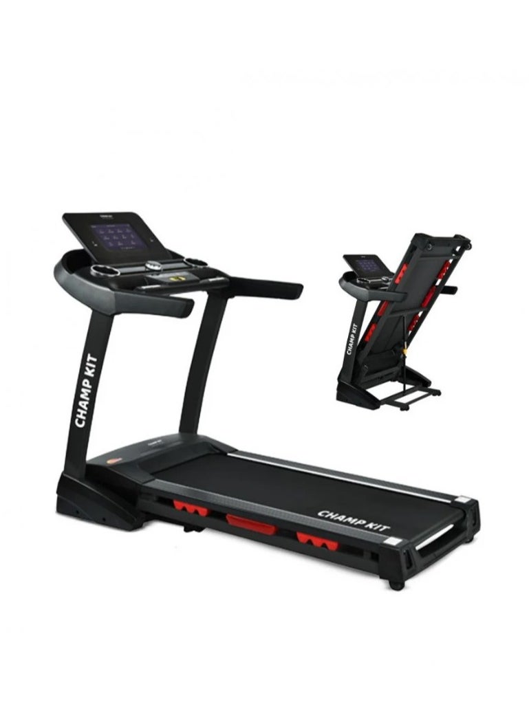 CHAMP KIT Smart foldable treadmill with 4.5 hp motor and smart Android screen  , designed with the latest technology,  practical for use at home, gym or office, weight bearing capacity up to 160 kg 