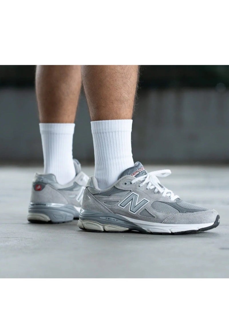 New Balance 990V3 Retro Athlesiure Sneakers Gray For Men/ Women/Teens - Image 4