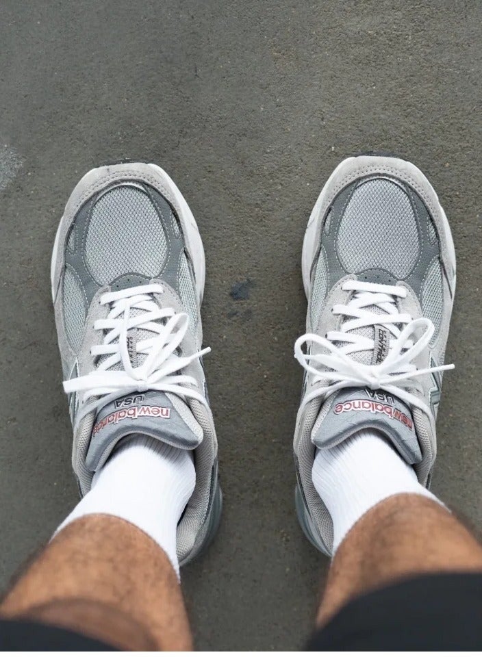 New Balance 990V3 Retro Athlesiure Sneakers Gray For Men/ Women/Teens - Image 5